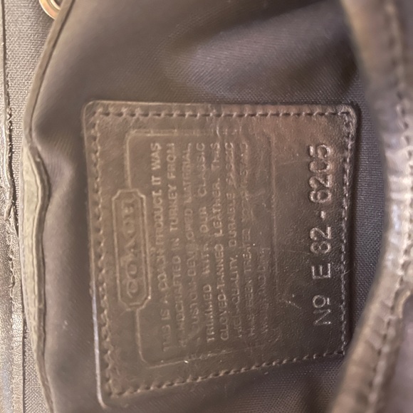 Coach microfiber with leather trim backpack - Picture 3 of 7